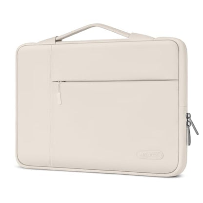 MOSISO Laptop Case 13.3 inch, 13.3 inch Laptop Sleeve with Handle | Compatible with MacBook Air/Pro 13/Pro 14, HP Dell ASUS Lenovo, Polyester Multifunctional Computer Bag, Sand - color: Sand, size: 13.3 inch