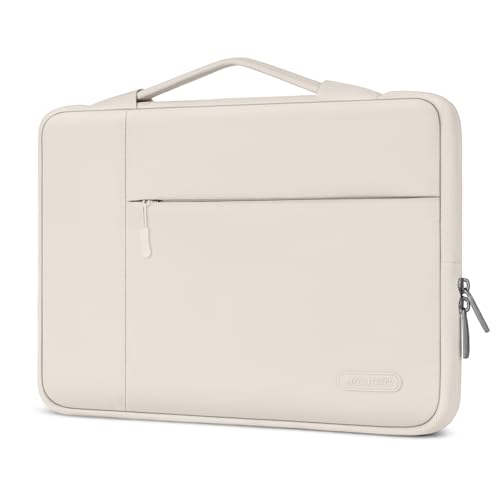 MOSISO Laptop Case 13.3 inch, 13.3 inch Laptop Sleeve with Handle | Compatible with MacBook Air/Pro 13/Pro 14, HP Dell ASUS Lenovo, Polyester Multifunctional Computer Bag, Sand - color: Sand, size: 13.3 inch