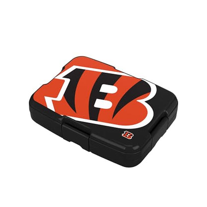 FOCO NFL Unisex-Adult Officially Licensed 2-Tone Big Logo Team Color Football Leak Proof 5 Compartment Bento Lunch Box - Cincinnati Bengals - color: Cincinnati Bengals