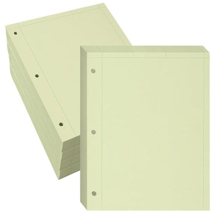 Roaring Spring Engineering Loose Leaf Filler Paper, 8.5"x11", 500 Sheets Per Pack, 5-pack (2500 Sheets) 15# Green Tinted Paper, Computation Paper, Proudly Made in The USA, Heavyweight Backer Board - style: 5-Pack