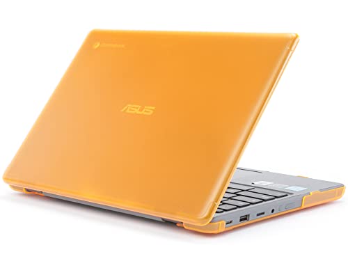 mCover Case Compatible for 2022~2023 11.6" ASUS Chromebook CR1 (CR1100CA or CR1100FA) Series Laptop Computers ONLY (NOT Fitting Any Other ASUS Models) - Orange - color: Orange