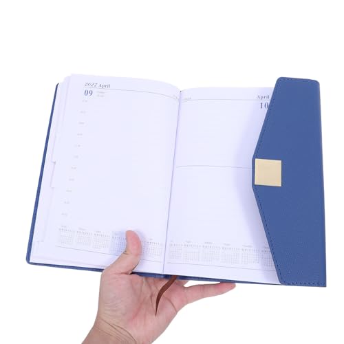 SEWACC A5 Daily Schedule Notebook 2027 with Tri Fold Construction, Ink Bleed Resistant Portable Planner for Students and Professionals, for Academic Daily Agenda and Personal Productivity