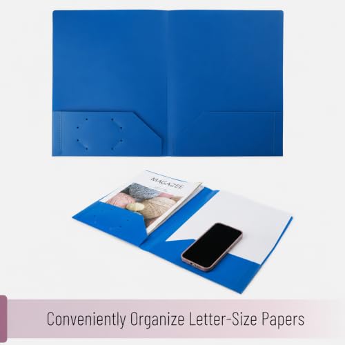 Mr. Pen- Plastic Folders with Pockets, 15 pcs | Aesthetic File Folder with Business Card Slot, 2-Pocket Folder, Back to School, Office, Filing Supplies - color: Retro Dream, size: 15 Pack