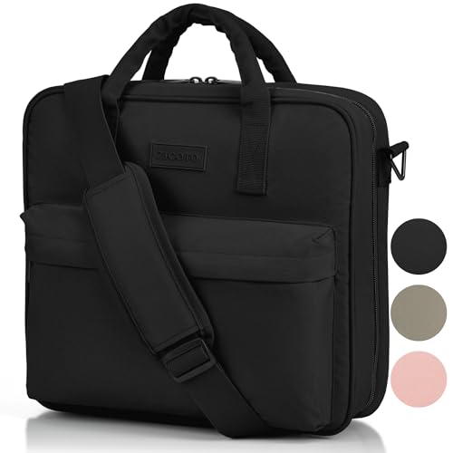 Sturdy 3 Ring Zipper Binder with Strap - 2" Binder with Pockets Holds 500 Sheets, Laptop & More - Durable & Easy to Carry - color: Black