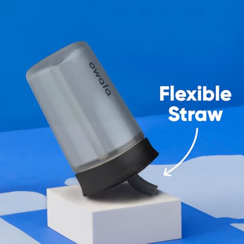 Owala Kids BPA-Free Plastic Tumbler with Spill Resistant Flexible Straw, Easy to Clean, Kids Water Bottle, Great for Travel, Dishwasher Safe, 15 Oz, Skate Park - color: Black and Gray (Skate Park), size: 15 Ounces