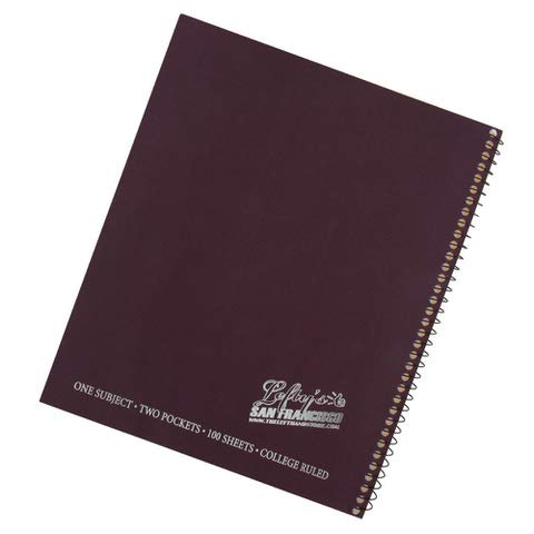2 Left-Handed College Ruled Notebooks With Lefty's Logo Plus 3 Left-Handed Visio Pens, Assorted Colors