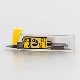 Pentel Super Hi-Polymer Mechanical Pencil Lead Refill - 0.5mm, 0.7mm, 0.9mm - 90 Lead refills (30 of Each Size) (Pack of 2) - size: 90 Count (Pack of 2)