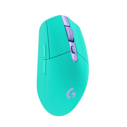 Logitech G305 Lightspeed Wireless Gaming Mouse, Hero Sensor, 12,000 DPI, Lightweight, 6 Programmable Buttons, 250h Battery, On-Board Memory, Compatible with PC, Mac - Mint - color: Mint, style: Classic