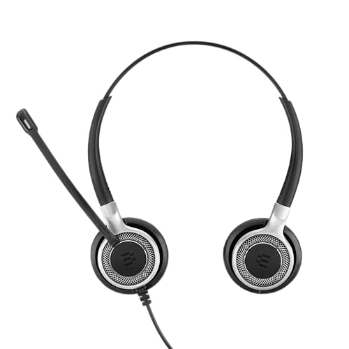 Sennheiser SC 660 ANC USB (508311) - Double-Sided (Binaural) Business Headset | for Skype for Business | with HD Sound, Active Noise Cancellation Microphone, & USB Connector (Black)