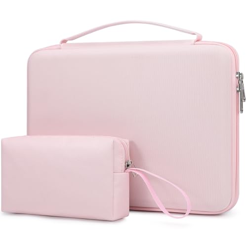 HYZUO 13.3-14 Inch Hard Shell Case Laptop Sleeve for MacBook Pro 14 M5/M4/M3/M2/M1 Pro/Max A3426 A3427 2026-2021, MacBook Pro/Air 13, Dell Pro 13/14 Premium, 13.8"-13" Surface Laptop, Pale Pink - color: Pale Pink, size: 13.3-14 Inch