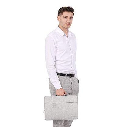 MOSISO Laptop Case 13.3 inch, 13-13.3 inch Laptop Sleeve with Handle Compatible with MacBook Air/Pro 13/Pro 14 M5 M4 M3 M2 M1,HP Dell ASUS Lenovo, Polyester Multifunctional Computer Bag, Gray - color: Gray, size: 13.3 inch