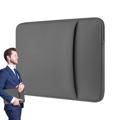 laptopCase - laptopShoulder Sleeve, Waterproof Laptops Tote | Multifunctional Computer Storage Organizer, Zipper Tablet Holder, laptopProtective Bag with Extra Pocket - color: Gray