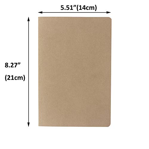 zmybcpack 12 Pack 8.25x5.5 Inches Dot Grid Paper Notebook/ A5 Size Dot Journal Notebook, Dot Grid Subject Notebooks Wire-Bound with Kraft Cover, 30 Sheets/60 Dot Pages - size: 8.2 x 5.5"(12pack dotted)