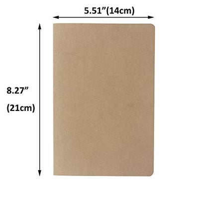zmybcpack 12 Pack 8.25x5.5 Inches Dot Grid Paper Notebook/ A5 Size Dot Journal Notebook, Dot Grid Subject Notebooks Wire-Bound with Kraft Cover, 30 Sheets/60 Dot Pages - size: 8.2 x 5.5"(12pack dotted)