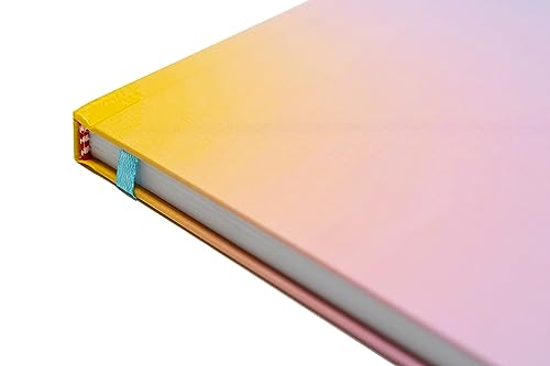 Beatrix & Luca College Ruled Notebook - A5 Journal – Lay Flat with Bookmark and Elastic Band - 160-Pages – 100 GSM Paper - Composition or Diary – Lined Pages - color: pastel gradient
