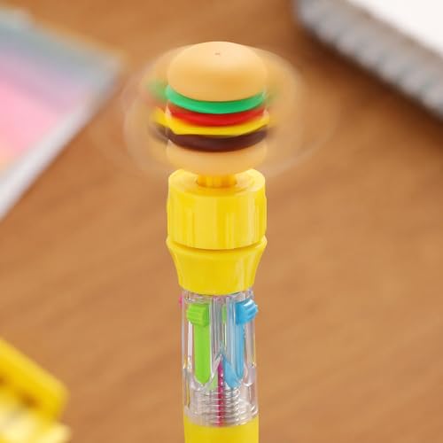 Ddaowanx 12 Pcs Mini Ballpoint Pens for Kids Party Favors,4-in-1 Multicolor Pens with Kawaii Rotate Pen Top–Birthday,End of School Year Gifts,Classroom Prizes,Stocking Stuffers,Teacher Supplies - color: 12Pcs-Cute