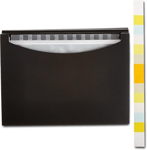 Amazon Basics Expanding Accordion File Organizer, Letter Size, 13 Compartments, Large Capacity Document Storage, Waterproof, Black, 1-Pack