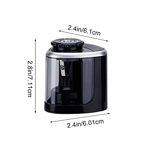 Electric Pencil Sharpeners Powerful Stall-Free Motor Portable Electric Battery Operated Pencil Sharpener Battery Powered Classroom Pencil Sharpeners for School Home Office Classroom