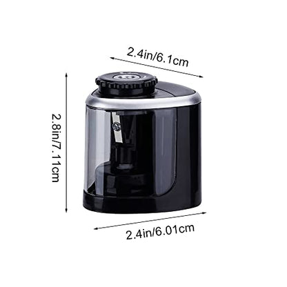 Electric Pencil Sharpeners Powerful Stall-Free Motor Portable Electric Battery Operated Pencil Sharpener Battery Powered Classroom Pencil Sharpeners for School Home Office Classroom