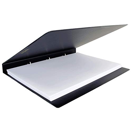 17x11 Binder Vinyl Panel with Pockets Featuring a 1" Angle-D Ring Black