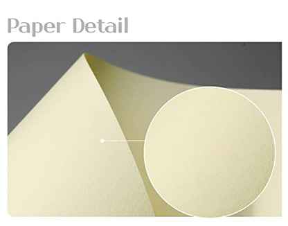 PPAPPAPPIYO 3x5 IVORY index card/Set of 72 Blank index cards 180gsm (Warm ivory) - color: IVORY