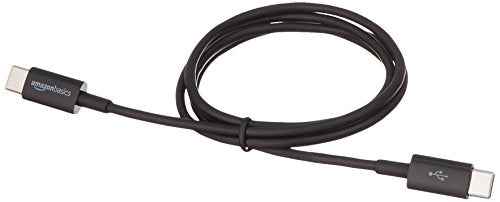 Amazon Basics USB-C to USB-C 2.0 Fast Charging Cable, 480Mbps Speed, USB-IF Certified, for Apple iPhone 16/15, iPad, Samsung Galaxy, Tablets, Laptops, 3 Foot, Black (Pack of 2) - color: Black, size: 3-Foot (Pack of 2)
