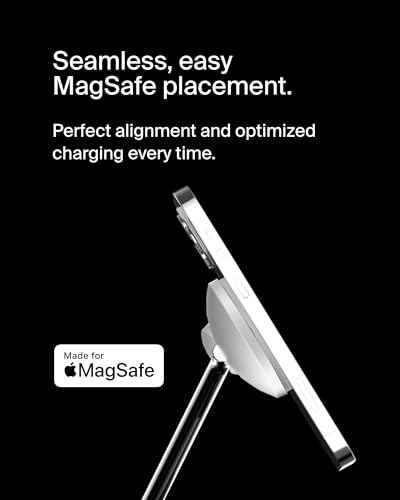 Belkin MagSafe Charger, 3-in-1 Wireless Charging Stand, 2ND GEN, 33% Faster for Apple Watch, iPhone 16, iPhone 15, iPhone 14 Series, AirPods - MagSafe Charging Station for Multiple Devices - White | WIZ017TTWH), Magsafe Iphone Fast Charging Up to 15W, Wir