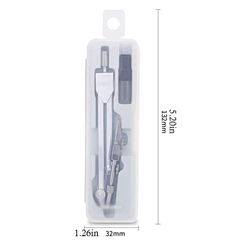 Bow Compass Compass Set, Compass for Geometry Math Geometry Kit Drafting and Drawing Tools for Student and Engineering Drawing Carpenter Compass (Color : A) - color: A