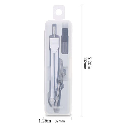 Bow Compass Compass Set, Compass for Geometry Math Geometry Kit Drafting and Drawing Tools for Student and Engineering Drawing Carpenter Compass (Color : C) - color: C