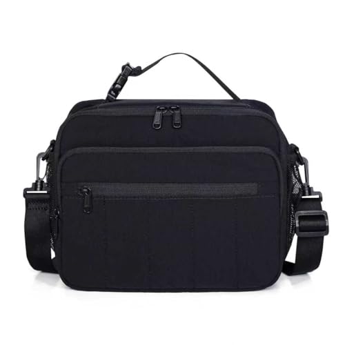 NOL Natural Organic Lifestyle Lunch Bag for Women, 8L Quilted Cooler Tote – Lightweight, Waterproof, Reusable Puffy Lunch Box for Work & Office, Black - color: Black