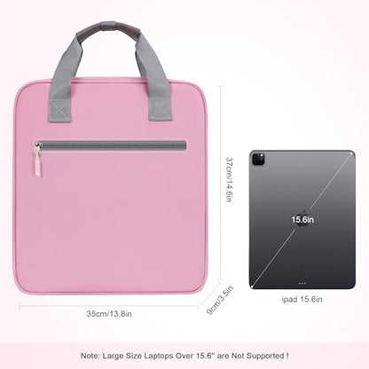 3 Ring 3 Inch Zipper Binder, 700 Sheets Large Capacity Waterproof School Binder, D-Ring Zip Up Binder Bag with Shoulder Strap, Compatible with 15.6-Inch Laptop