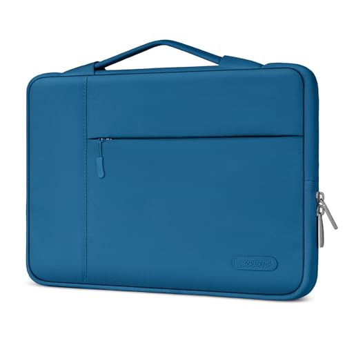 MOSISO Laptop Case 13.3 inch, 13.3 inch Laptop Sleeve with Handle | Compatible with MacBook Air/Pro 13/Pro 14, HP Dell ASUS Lenovo, Polyester Multifunctional Computer Bag, Lake Blue - color: Lake Blue, size: 13.3 inch