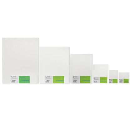 Legion Artist Panel, 1/8" Composite Brushed Aluminum with Stonehenge 100% Cotton White 250gsm Paper, 6 x 6 inches for Dry Media - size: 6 x 6