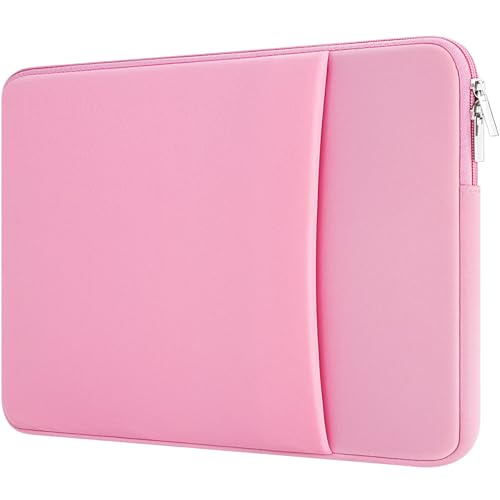 MicaYoung13-13.3 Inch Laptop Sleeve Case Padded Computer Protective Cover Bag Lightweight Shockproof Compatible with 13.3 inch Chromebook Notebook 14 inch MacBook Pro M1 M2 M3 (2021-2024), Pink - color: Pink, size: 13"-13.3"