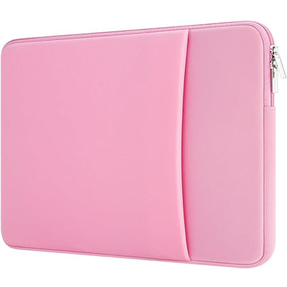 11-11.6 Inch Laptop Sleeve Shockproof Case Padded Computer Protective Cover with Pocket Compatible with 11.6" MacBook Acer ASUS HP Stream Dell Samsung Chromebook Notebook, Pink - color: Pink, size: 11"-11.6"