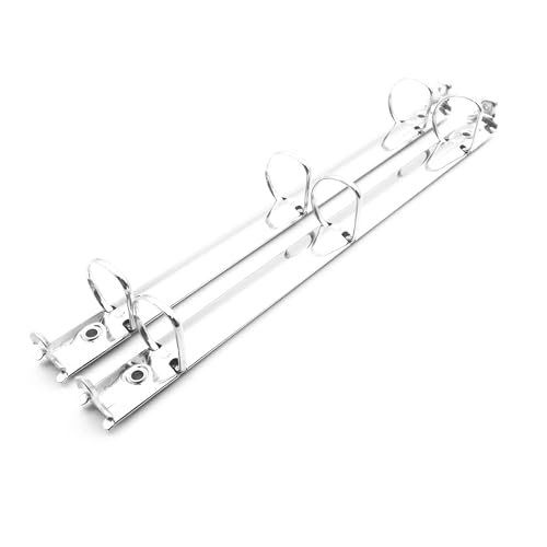 2Pack Letter Size 3 D-Rings Binder Mechanism with Trigger Booster, 1 inch Capacity,11 inch Sheet Size,20mm Base Width