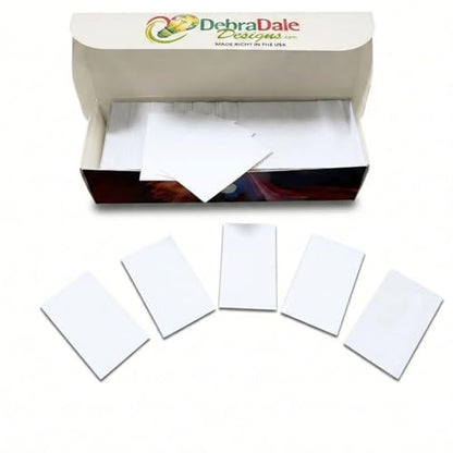 Blank Flash Cards 800 White Unpunched Unruled 2x3.5 271 gsm USA Made | For active recall, vocabulary, homeschooling, language learning, exam prep, and spaced repetition.