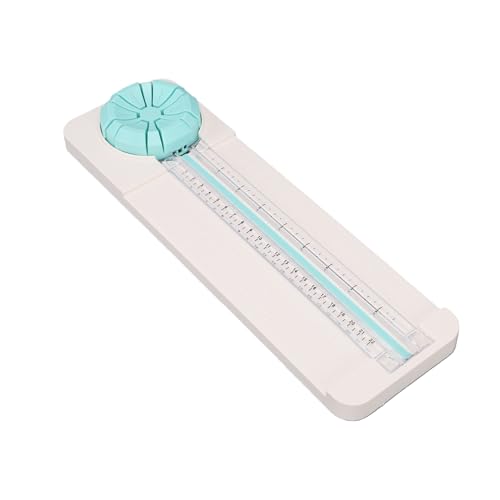 6 in 1 Paper Cutter, 13.78x4.25in Paper Trimmer with Straight Dotted Curved Scoring Wavy Styles, Portable Precise Cutter for Photos Coupons Cards Vinyl DIY Projects