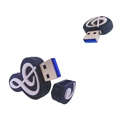 128GB USB 3.0 Flash Drive Novelty Cartoon Musicnote High Transfer Speed Pendrive Memory Stick - color: Music