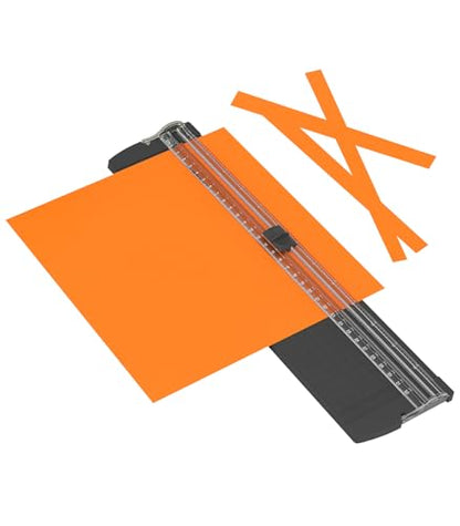 A4 Paper Cutter,14.5Inch Aluminum Alloy Blade Straight Trimmers with Protractor Ruler,Scrapbook Paper Cutters for Coupon,Cardstock,Label,Christmas and Birthday Gifts(1PC,Black) - color: Black