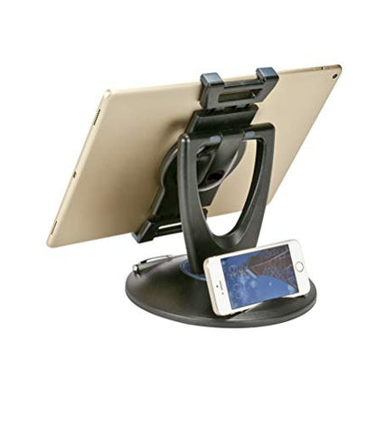 MAX SMART Tablet Stand for POS, Weighted Base Holder for Retail & Reception - color: Black