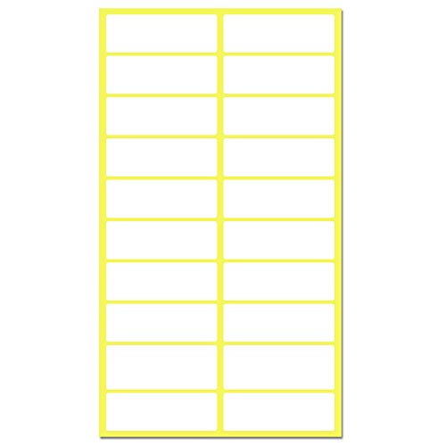 500 Pack, 1.5" x 0.5" - File Folder Labels Stickers, Matte White - size: 0.5" x 1.5" | 500 Labels