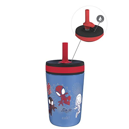 Zak Designs Marvel Spider-Man Kelso Toddler Cups For Travel or At Home, 12oz Vacuum Insulated Stainless Steel Sippy Cup With Leak-Proof Design is Perfect For Kids (Spidey and His Amazing Friends) - color: Spiderman