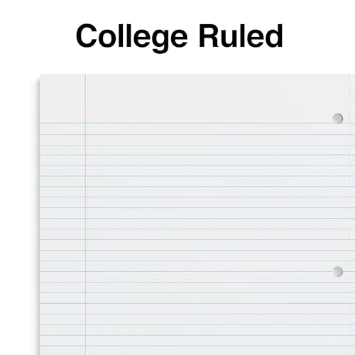 STAPLES 2‑Subject Notebook, 8.5” x 11”, College Ruled, Black – Multi‑Section Writing Notebook