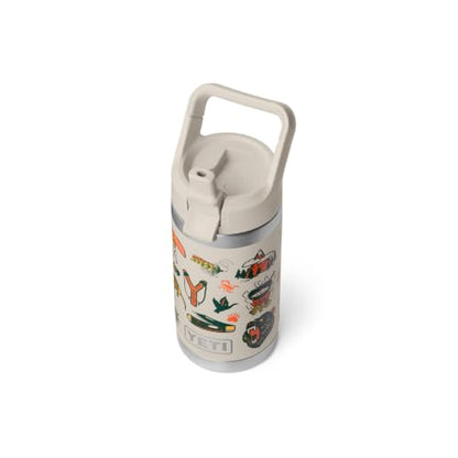 YETI Rambler Jr. 12 oz Kids Bottle, with Straw Cap - color: Cape Summer Camp