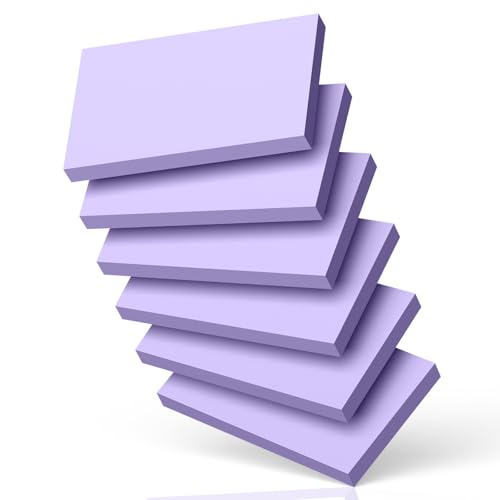 300 Count Blank Index Cards 3x5 Inch Purple Flash Cards Colored Cardstock, Unruled Note Cards Study Card Portable Learning Flashcards Ideal for Note Taking, Art Sketching, Office & School Supplies - color: Purple, size: 3x5 Inch - Blank