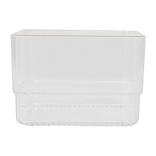 Martha Stewart Kerry Plastic Stackable Office Desk Drawer Organizers, 3" x 3", 12 Pack, with Gold Trim - size: 3" x 3"