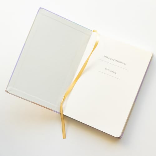 Sweet Water Decor Be Mindful 5 Minute Journal - Daily Gratitude Prompted Journal for Women, 184 Pages Daily Mindfulness Journal - Pastel Journal with Gold Foil Accents and Ribbon Bookmark - style: Be Mindful