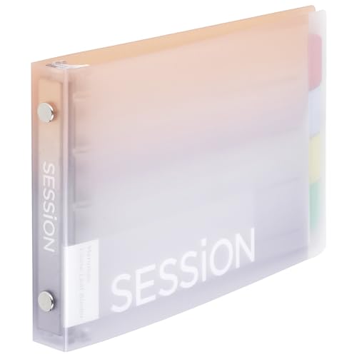 Maruman FM310A-97B Loose Leaf Binder Session Mini Size, 5 Holes, Gradient, Yuyake - color: Gradient Yuyaki, size: ミニ