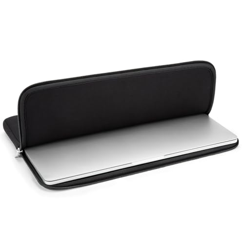 RAINYEAR 13 Inch Laptop Sleeve Compatible with 13.3" MacBook Air/Pro M1 M2 M3 M4 M5 A3449 A3240 A3113 A2681 A2338 Carrying Computer Bag Protective Cover Case (Black) - color: Black, size: 13"